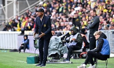 L'entraîneur du FC Nantes, Antoine Kombouaré, lors du match contre Angers.