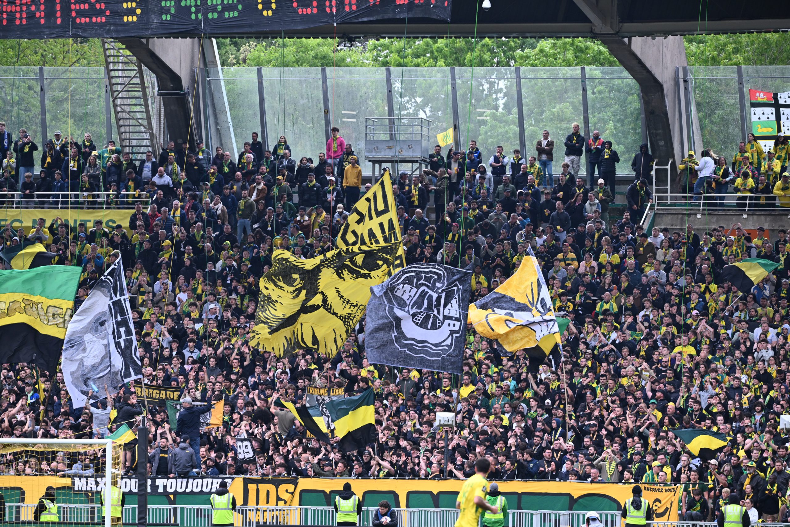 Les supporters du FC Nantes, la saison dernière, lors du mini-derby face à Angers.