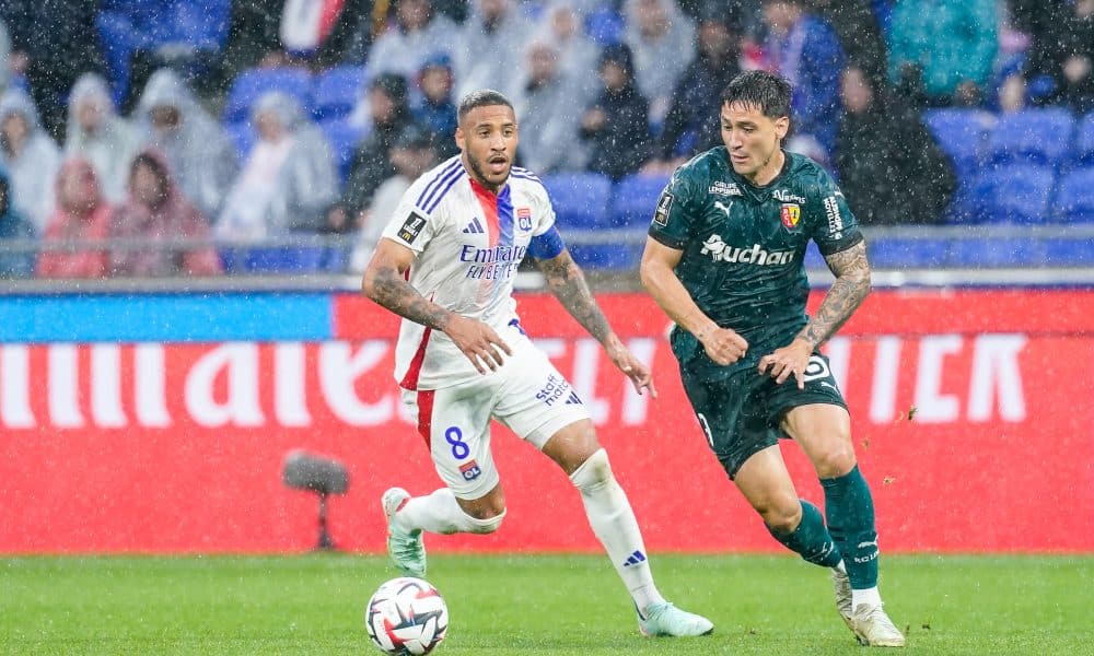 Le milieu de l'OL Corentin Tolisso lors du match contre Lens.