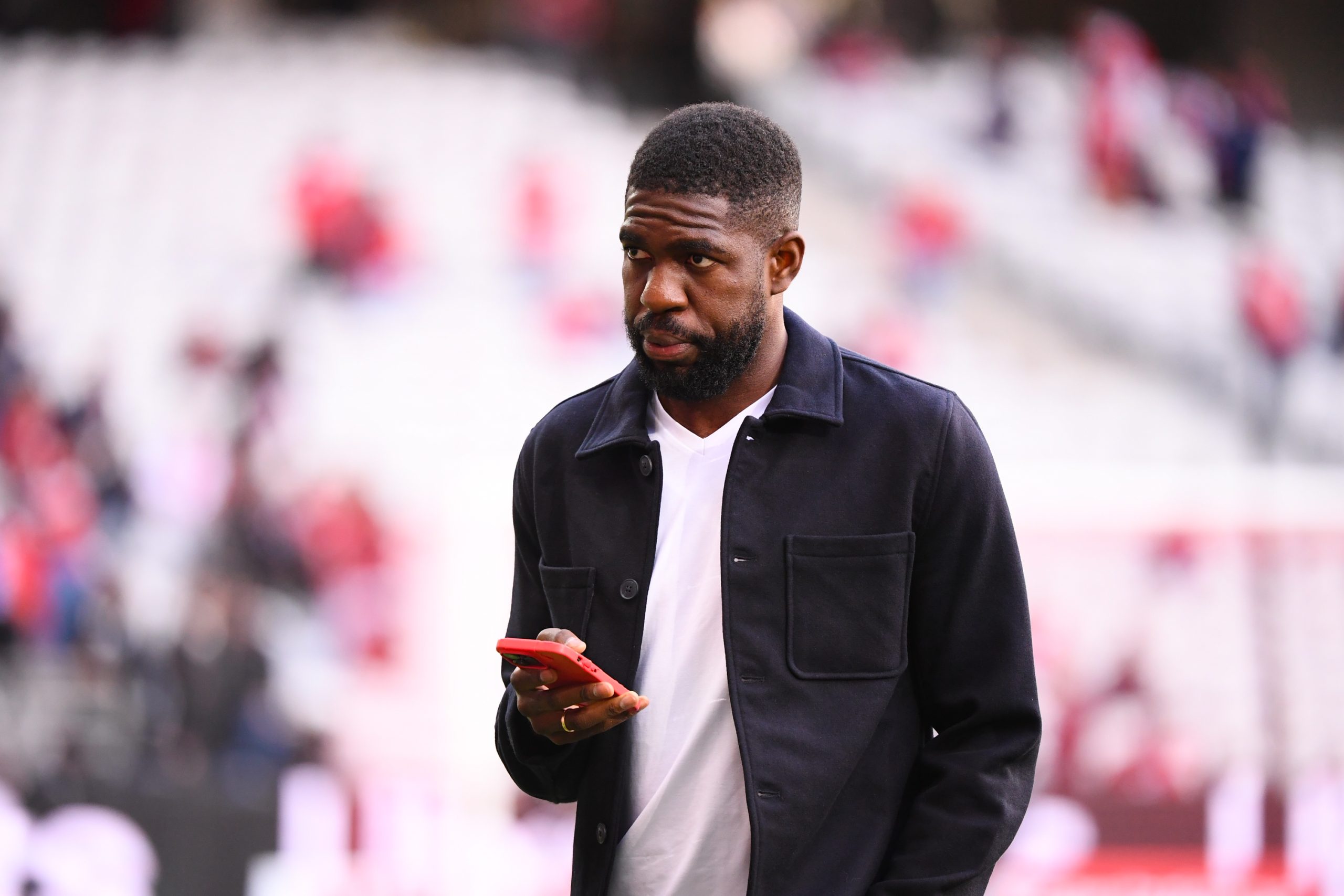 Samuel Umtiti avant un match du LOSC.