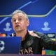 Luis Enrique, le coach du PSG, en conférence de presse.
