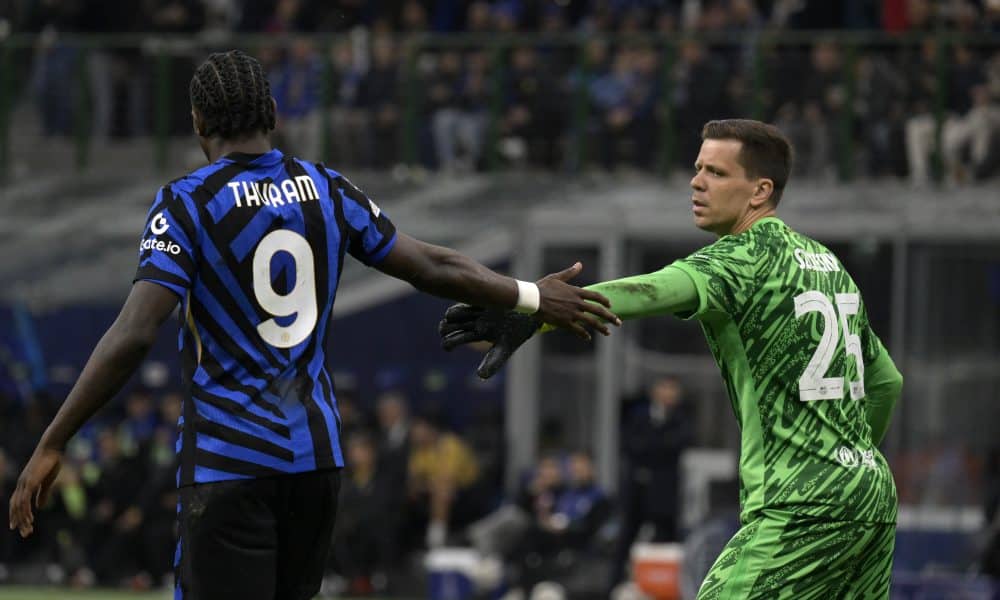 Wojciech Szczesny lors de la demi-finale retour entre le FC Barcelone et l'Inter Milan.