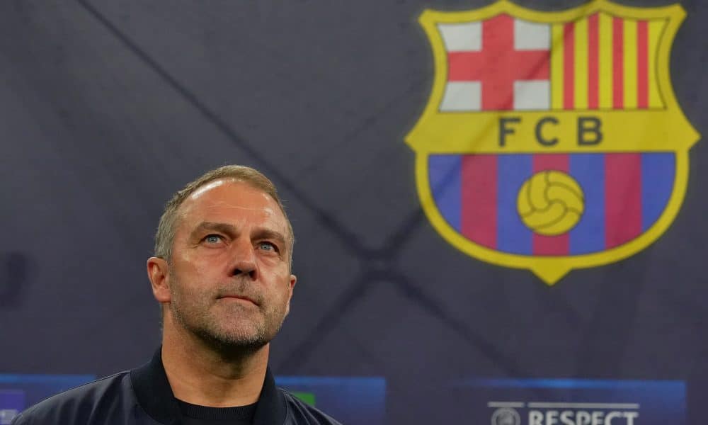 L'entraîneur du FC Barcelone, Hansi Flick.