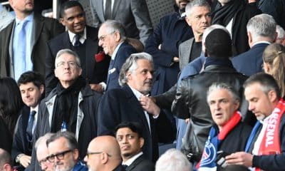 Le président de la LFP, Vincent Labrune, au Parc des Princes pour la demi-finale de Champions League.