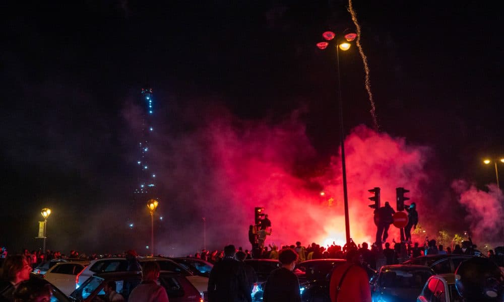 La liesse à Paris après PSG - Arsenal