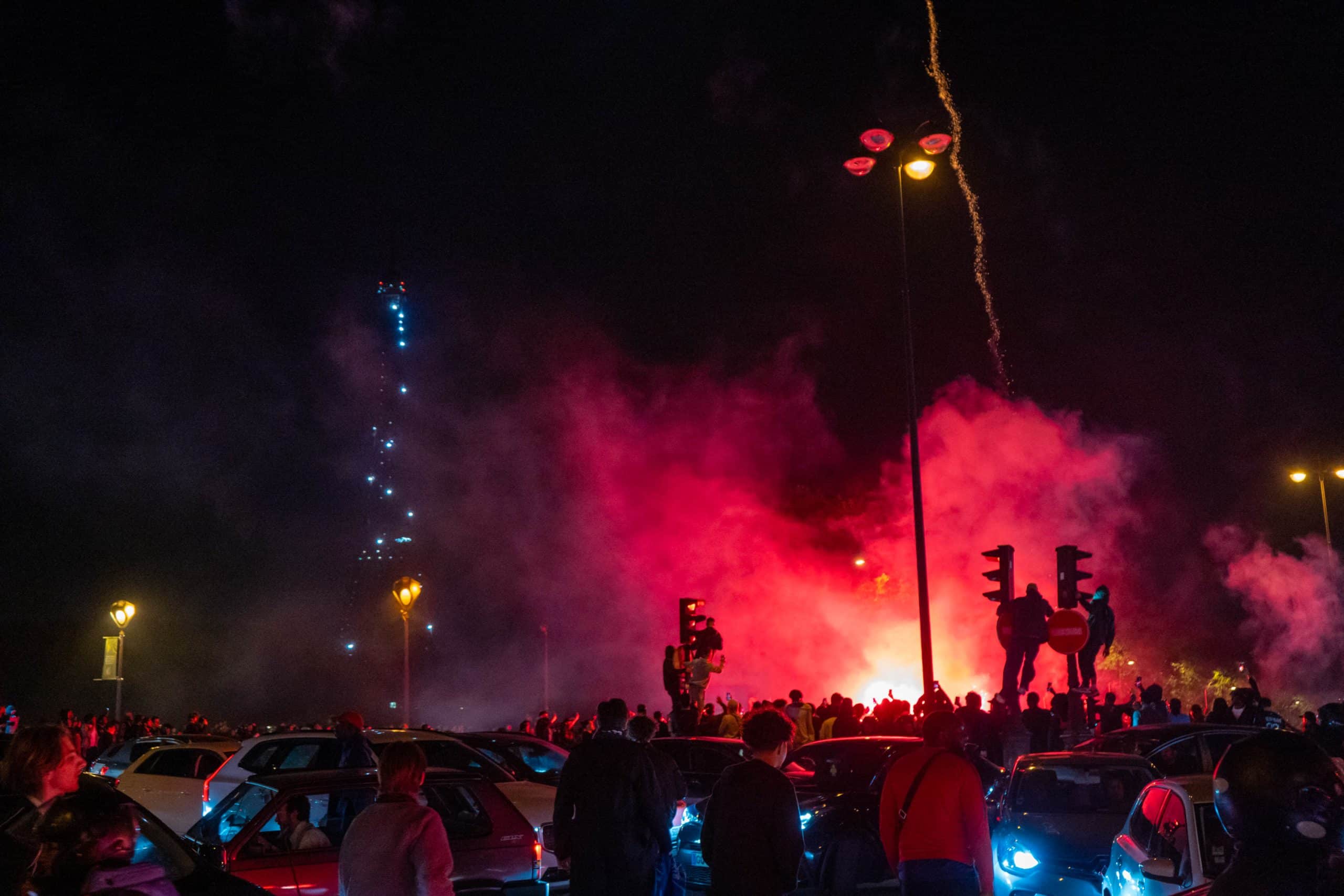 La liesse à Paris après PSG - Arsenal