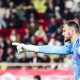 Le gardien de l'OL, Lucas Perri, lors d'un match à Monaco.