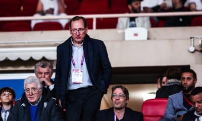 Le propriétaire de l'OL, John Textor, lors d'un match à Monaco.