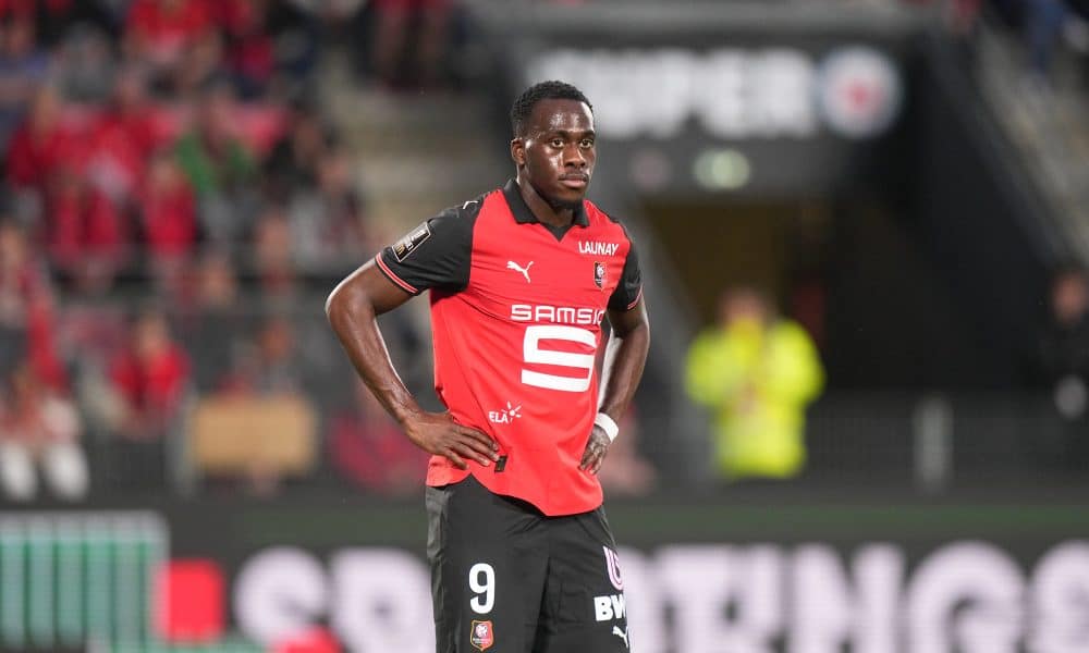 Arnaud Kalimuendo, l'attaquant du Stade Rennais.