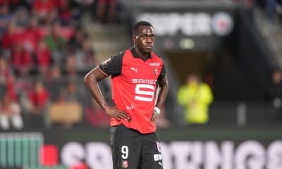 Arnaud Kalimuendo, l'attaquant du Stade Rennais.