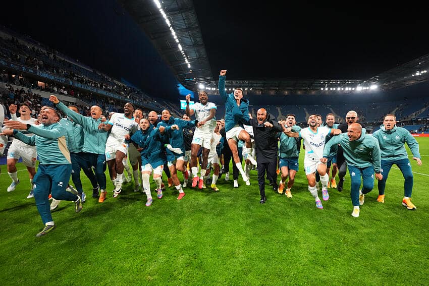 La joie de l'OM