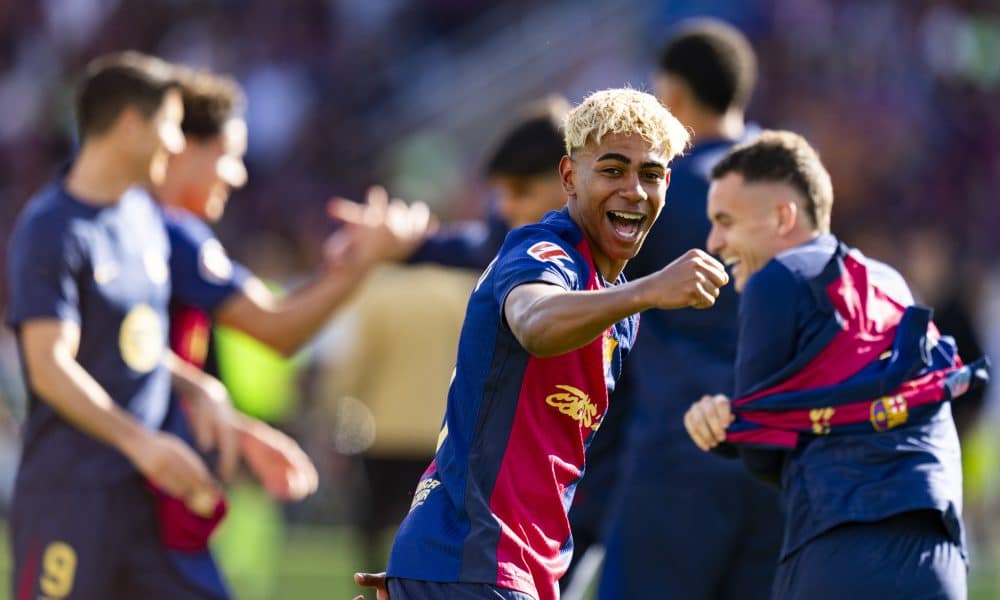 Lamine Yamal, l'ailier fort du FC Barcelone.