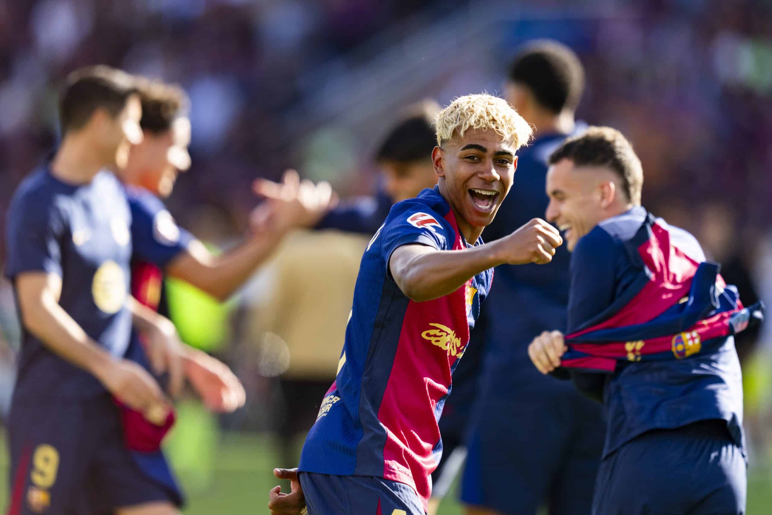 Lamine Yamal, l'ailier fort du FC Barcelone.