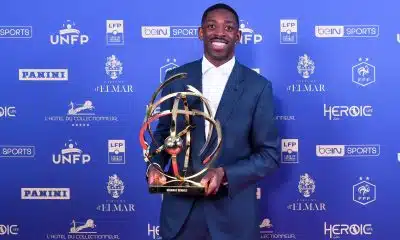 Trophées UNFP : Ousmane Dembélé (PSG) remporte le titre de meilleur joueur de Ligue 1