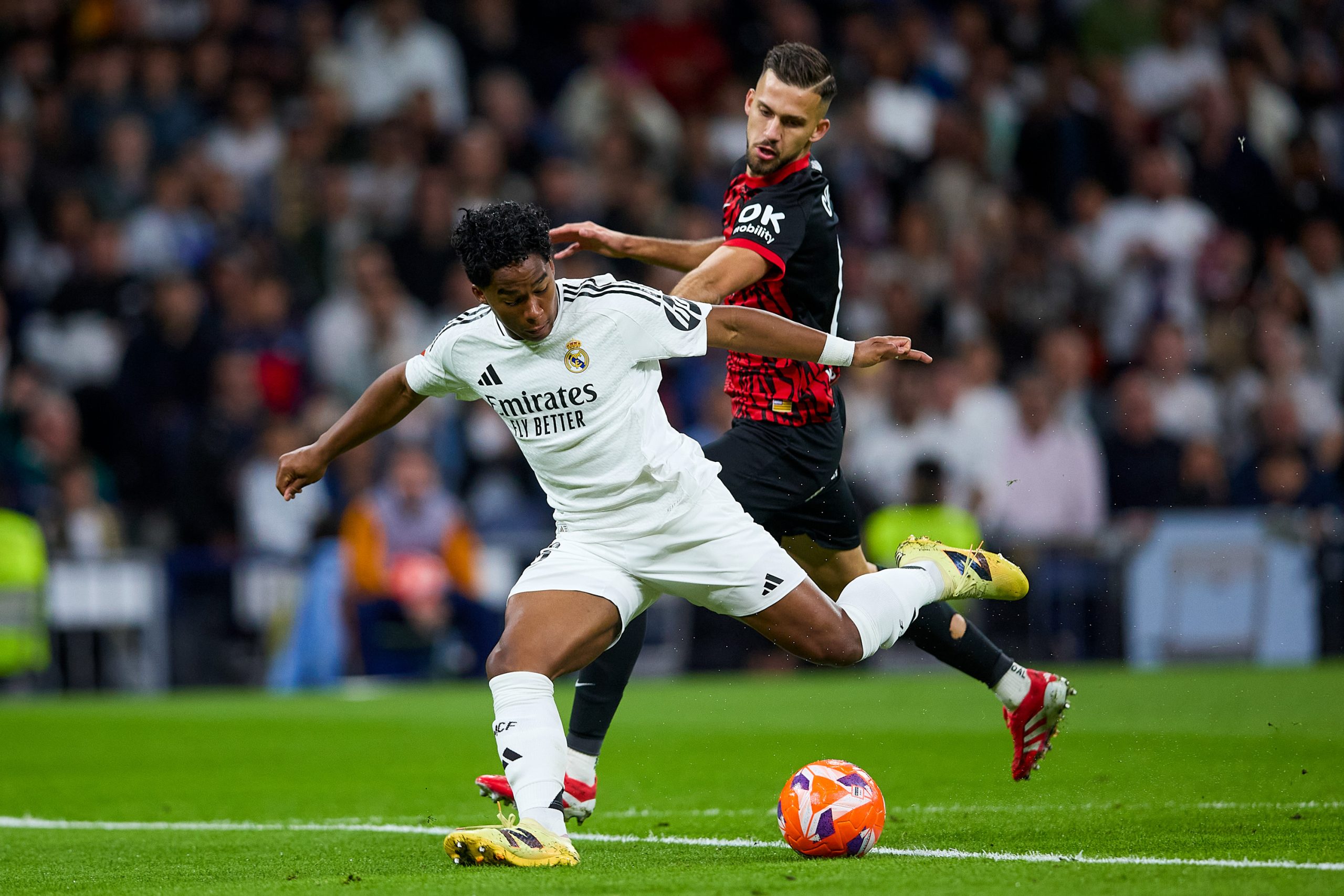 L'attaquant du Real Madrid Endrick en action lors d'un match de Liga.