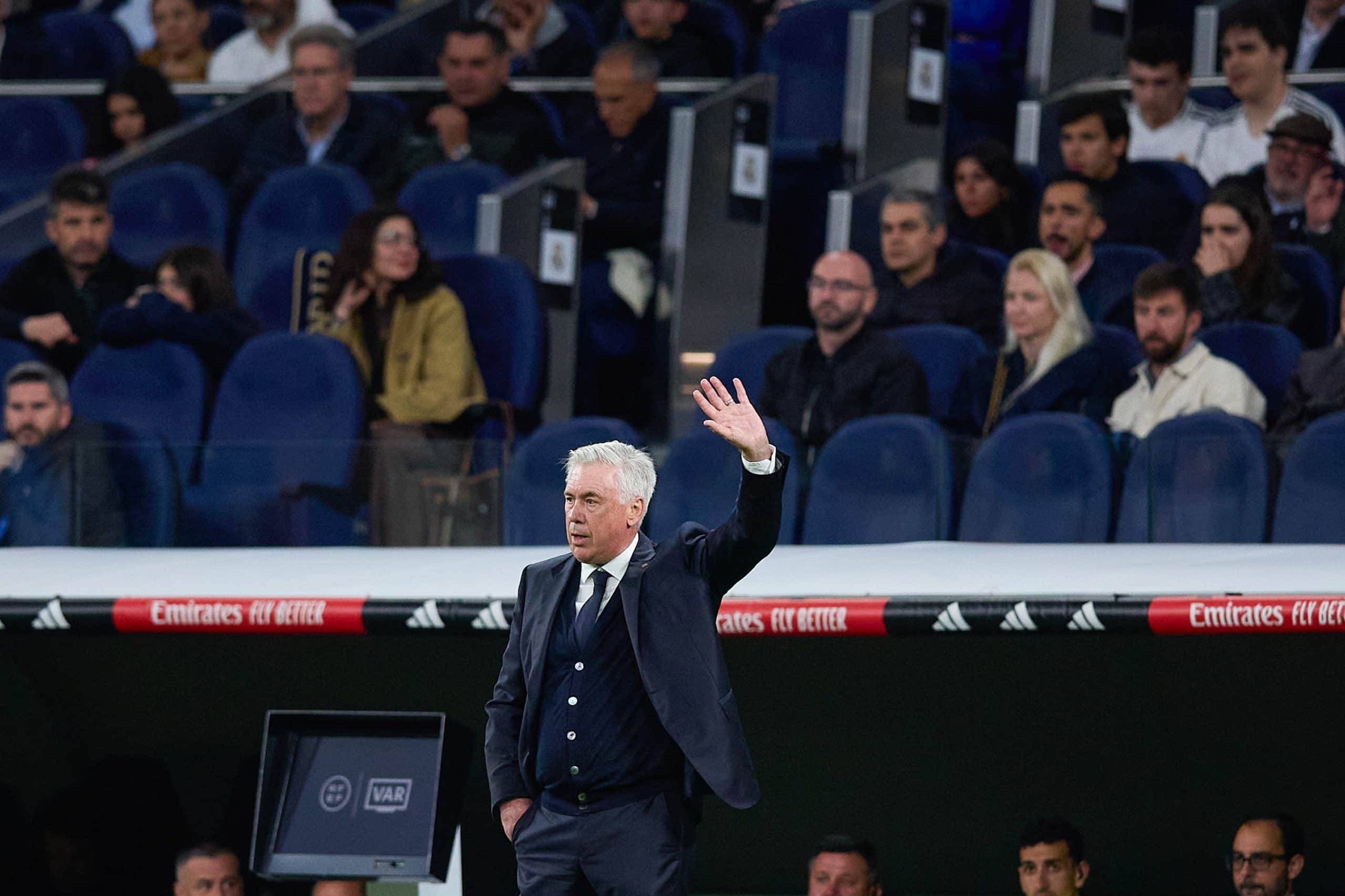 L'entraîneur du Real Madrid, Carlo Ancelotti.