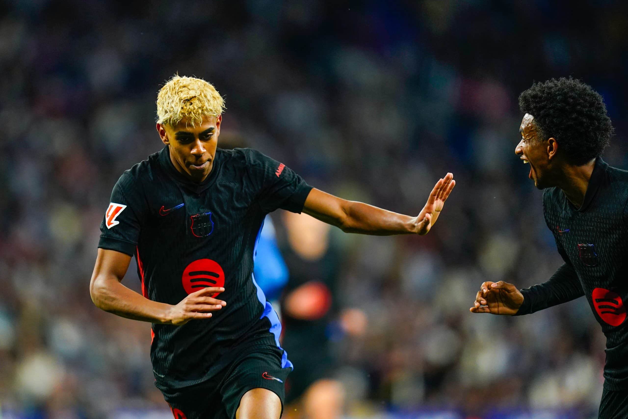 Lamine Yamal, l'ailier du FC Barcelone.
