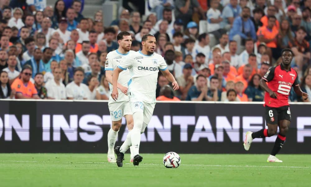 Le milieu de l'OM Ismaël Bennacer lors du match face au Stade Rennais.