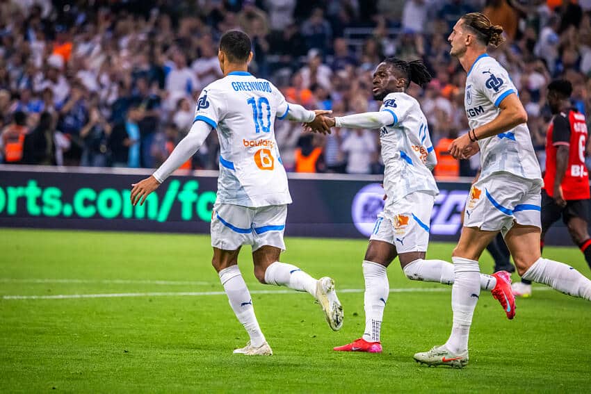 La joie de l'OM
