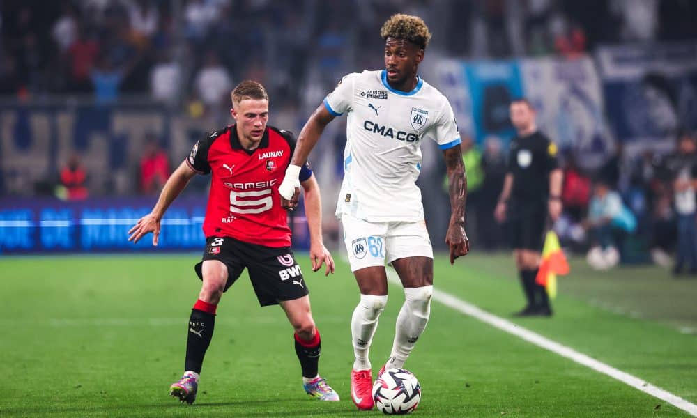 Amir Murillo (OM) lors du dernier match de la saison face à Rennes