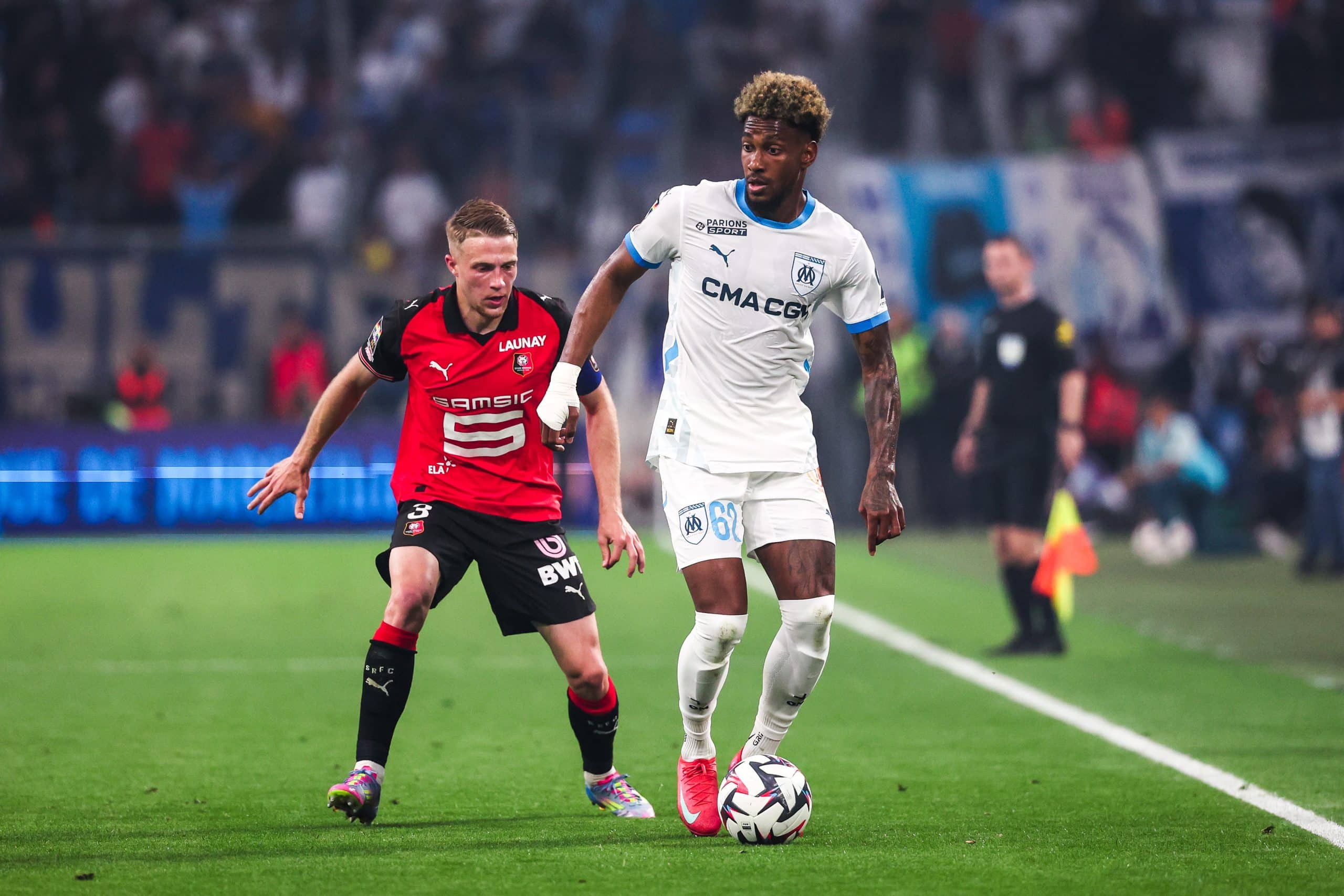 Amir Murillo (OM) lors du dernier match de la saison face à Rennes