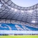 Le tifo du virage Nord du Vélodrome lors d'OM-Rennes.