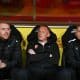 L'entraîneur du RC Lens, Will Still, sur son banc, à l'occasion de son dernier match.