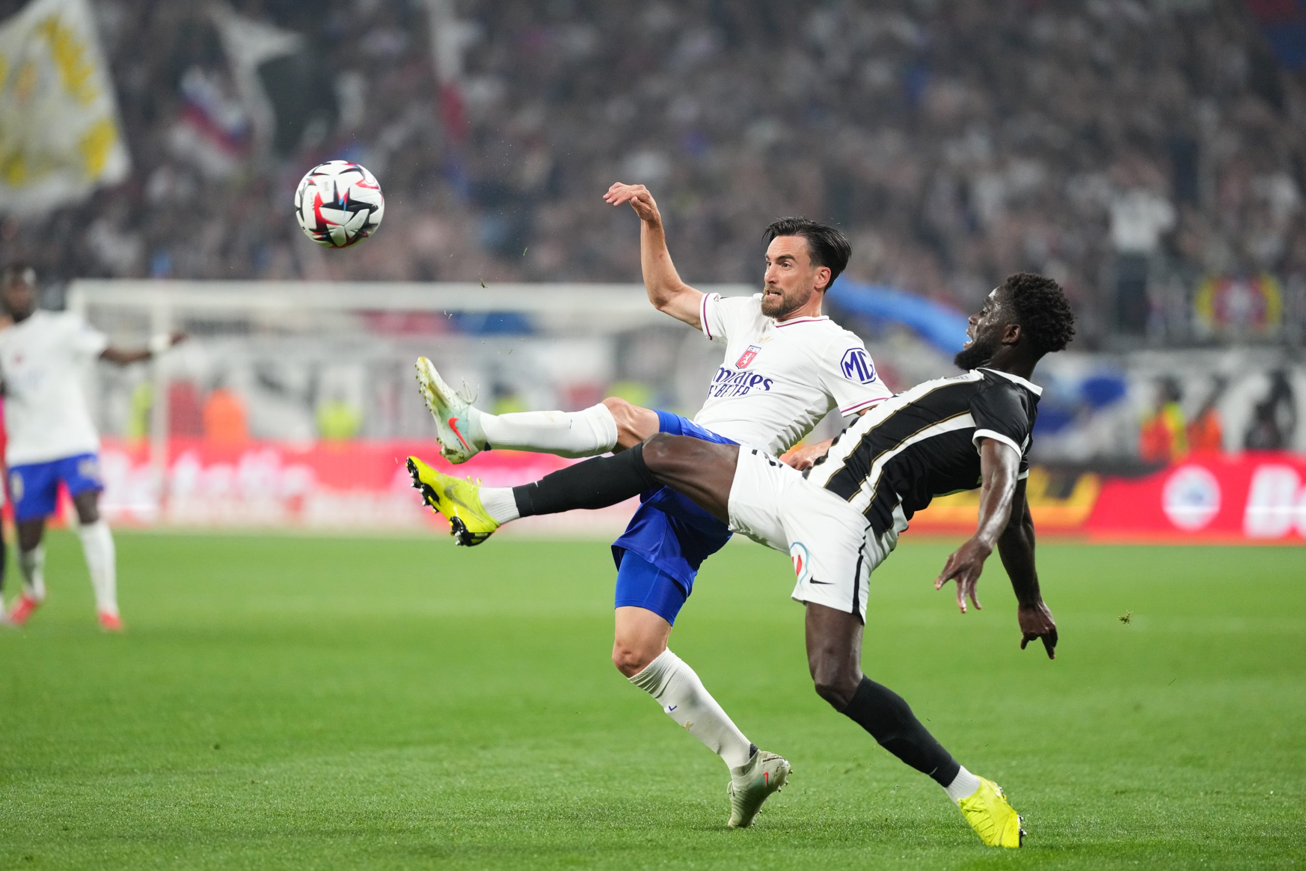 Nicolas Tagliafico va rejouer sous le maillot de l'OL, comme ici lors du dernier match de la saison, contre Angers.