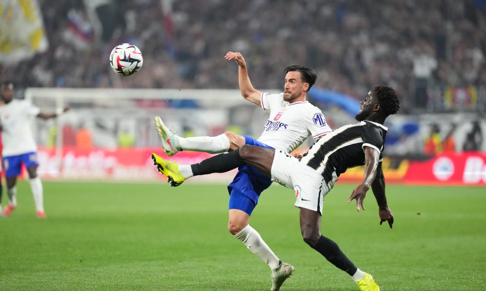 Nicolas Tagliafico, lors de ce qui devrait être son dernier match avec l'OL, face à Angers.