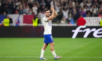 L'attaquant de l'OL Rayan Cherki lors de ce qui a pu être son dernier match à Lyon, contre Angers (2-0).