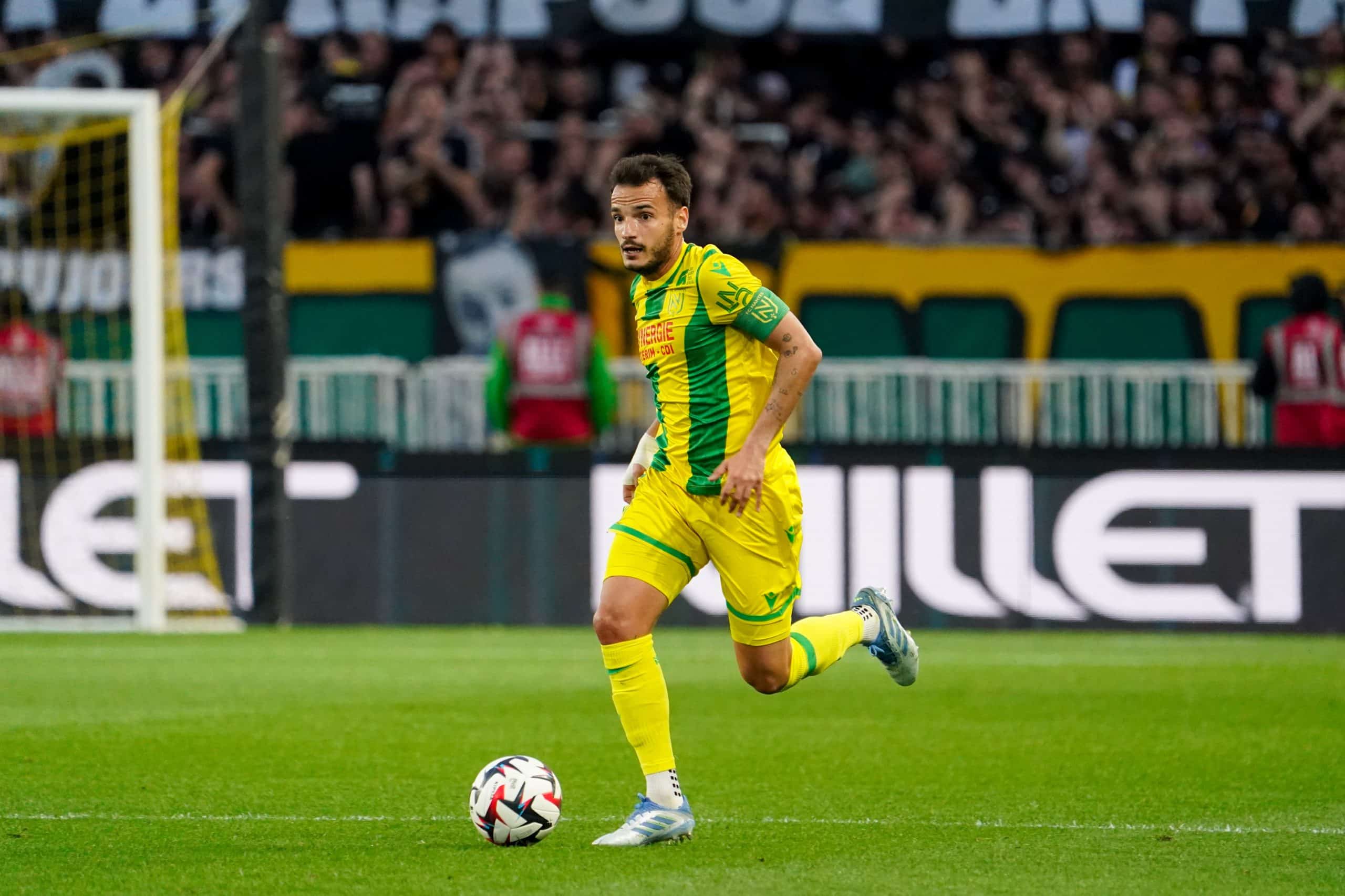 Le milieu du FC Nantes Pedro Chirivella en action lors du dernier match, contre Montpellier (3-0).