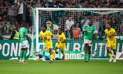 La joie des Toulousains après un de leurs buts contre l'ASSE.