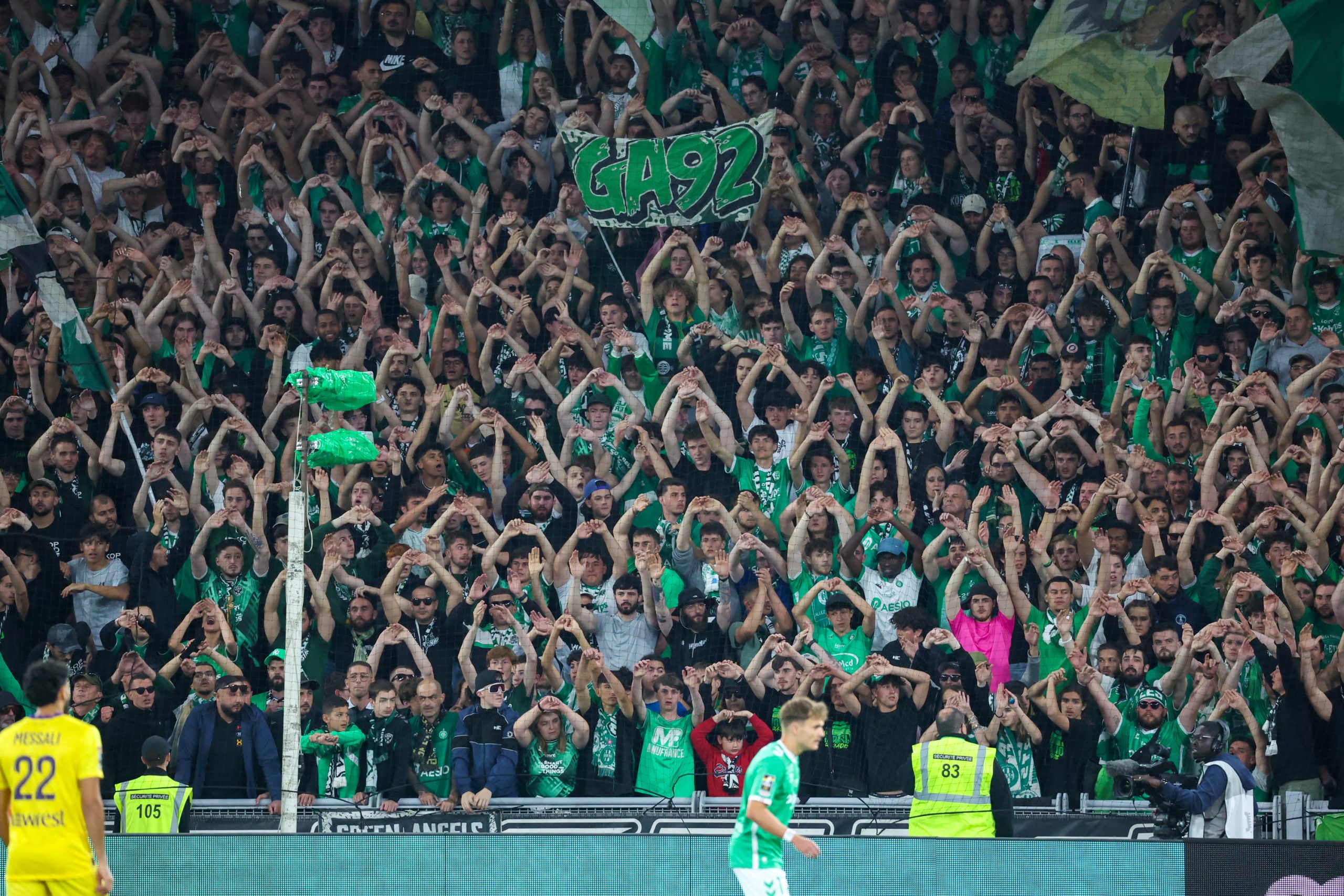 Les supporters de l'ASSE lors du dernier match de la saison contre le TFC.