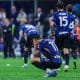 La déception des joueurs de l'Inter Milan après leur nul contre la Lazio.