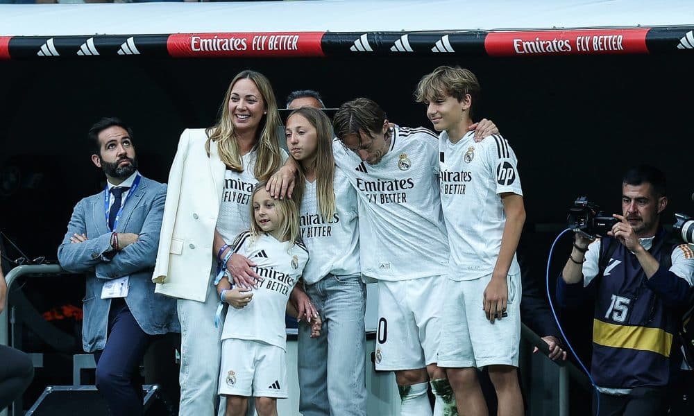 Luka Modric avec sa famille pour sa dernière au Real Madrid.