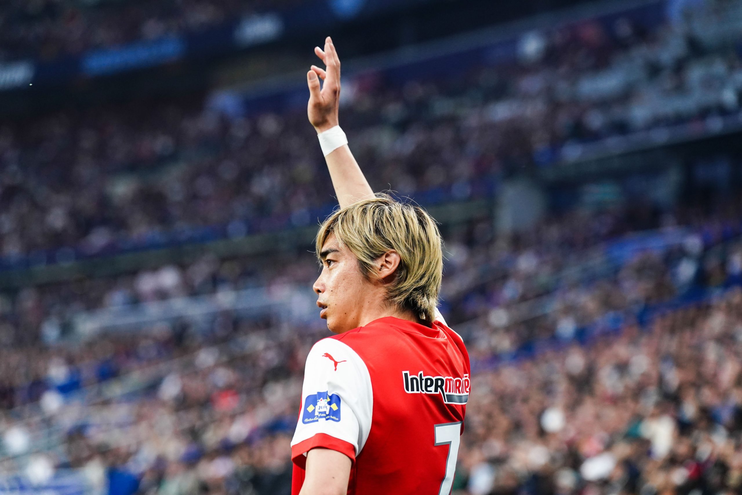 L'ailier japonais du Stade de Reims Junya Ito lors de la finale de la Coupe de France.