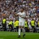Kylian Mbappé célébrant un but du Real Madrid.