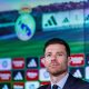 Xabi Alonso lors de sa conférence de présentation au Real Madrid.