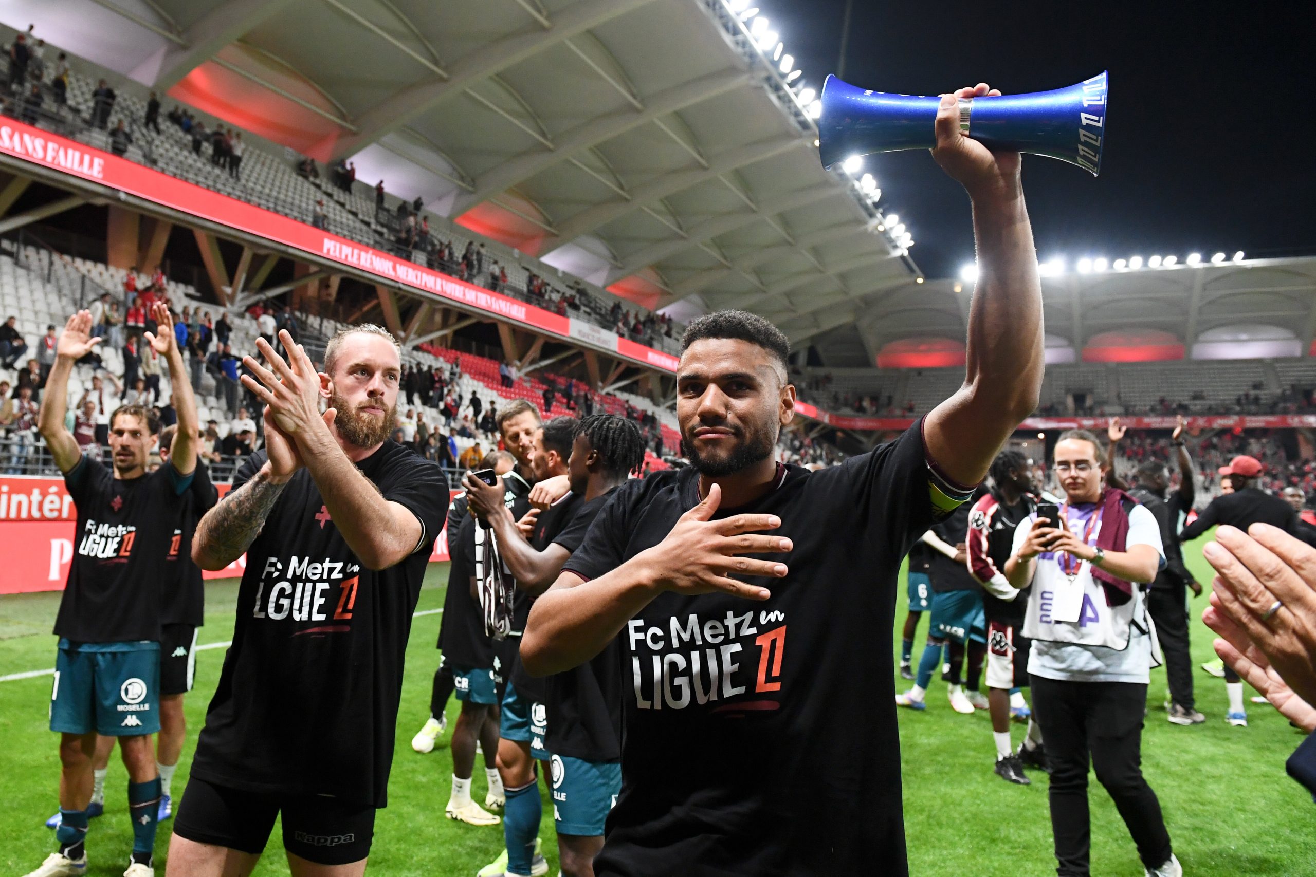Matthieu Udol lors de la remontée du FC Metz en Ligue 1.