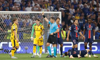 Le Roumain Kovacs lors de la finale de Champions League entre le PSG et l'Inter Milan.