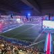 Vue du Parc des Princes lors des célébrations du titre de champion d'Europe.
