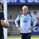 Le sélectionneur de l'équipe de France, Didier Deschamps, lors d'un entraînement des Bleus.