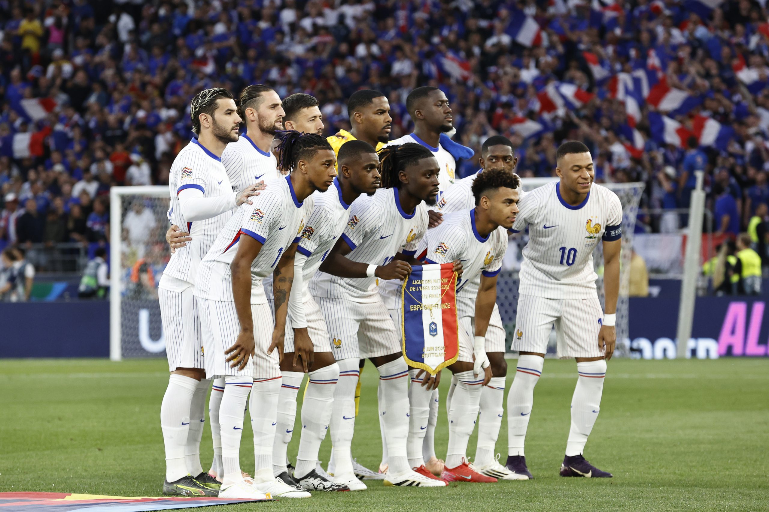 Les joueurs de l'équipe de France