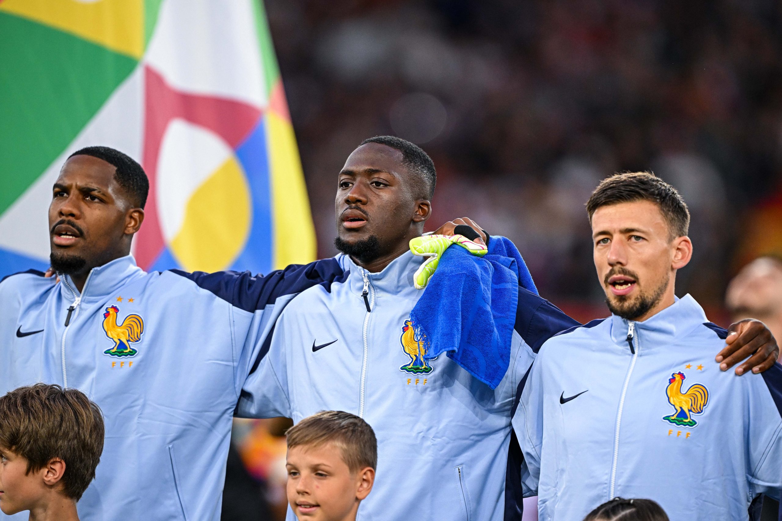 Ibrahima Konaté lors du match de l'équipe de France contre l'Espagne en Ligue des Nations.