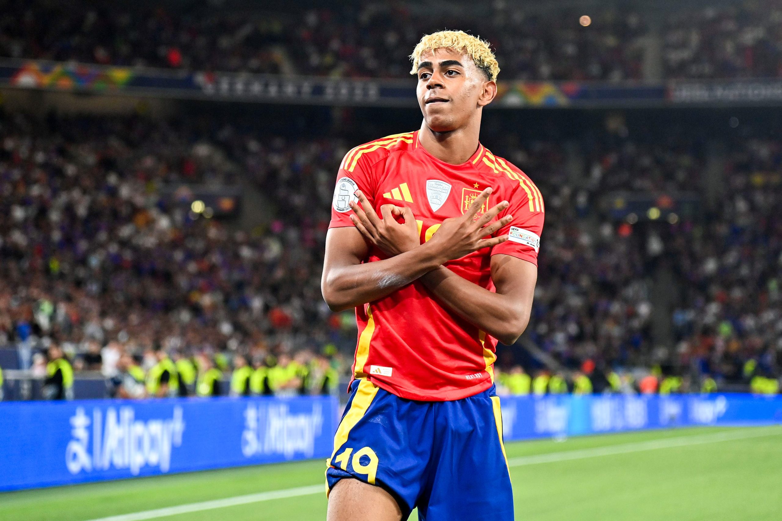 Lamine Yamal avec l'Espagne