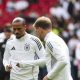 L'ailier allemand Leroy Sané lors d'un échauffement avec son équipe nationale.