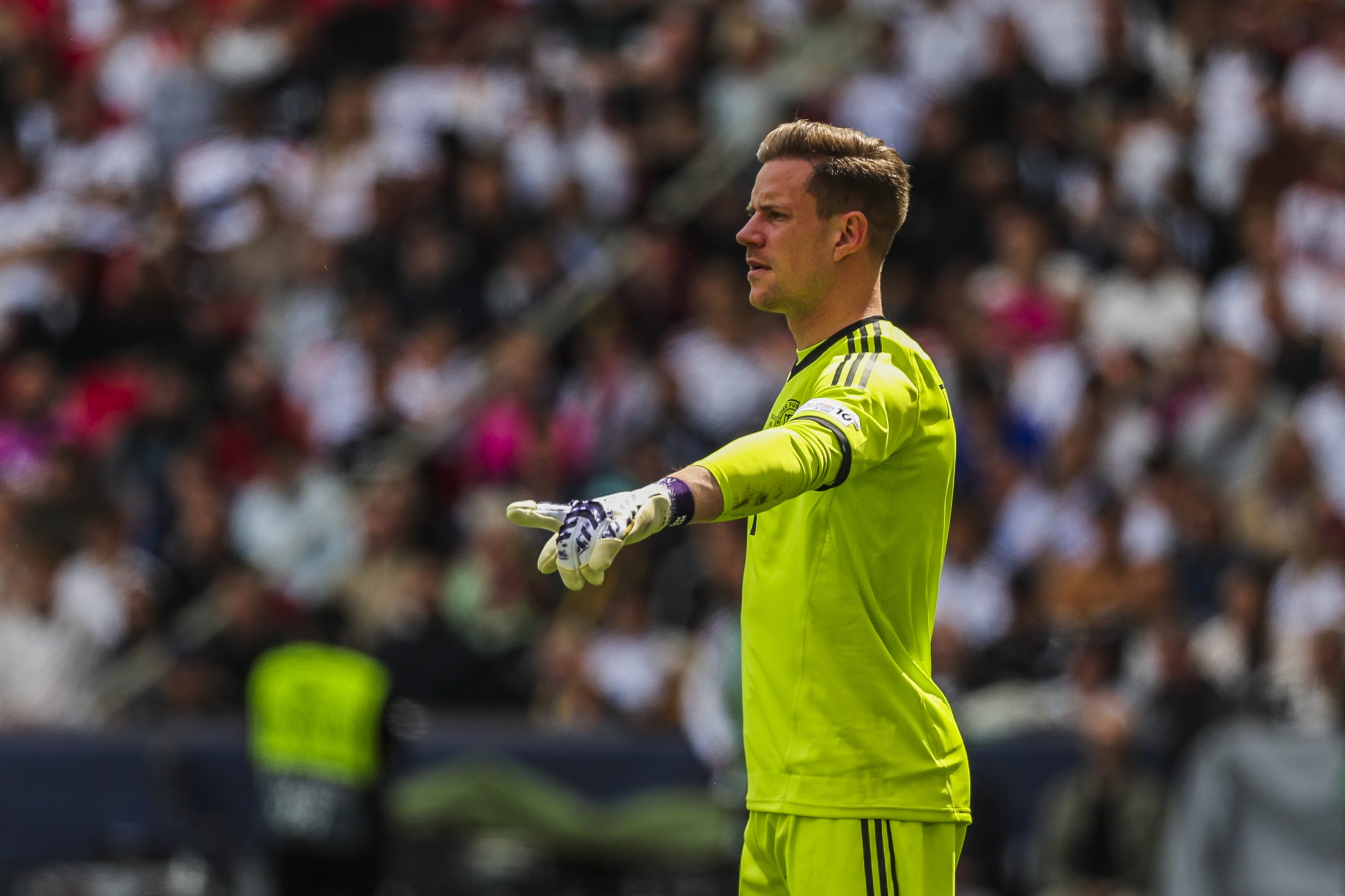 Marc-André ter Stegen lors de son dernier match avant son opération, Allemagne-France en Ligue des Nations.