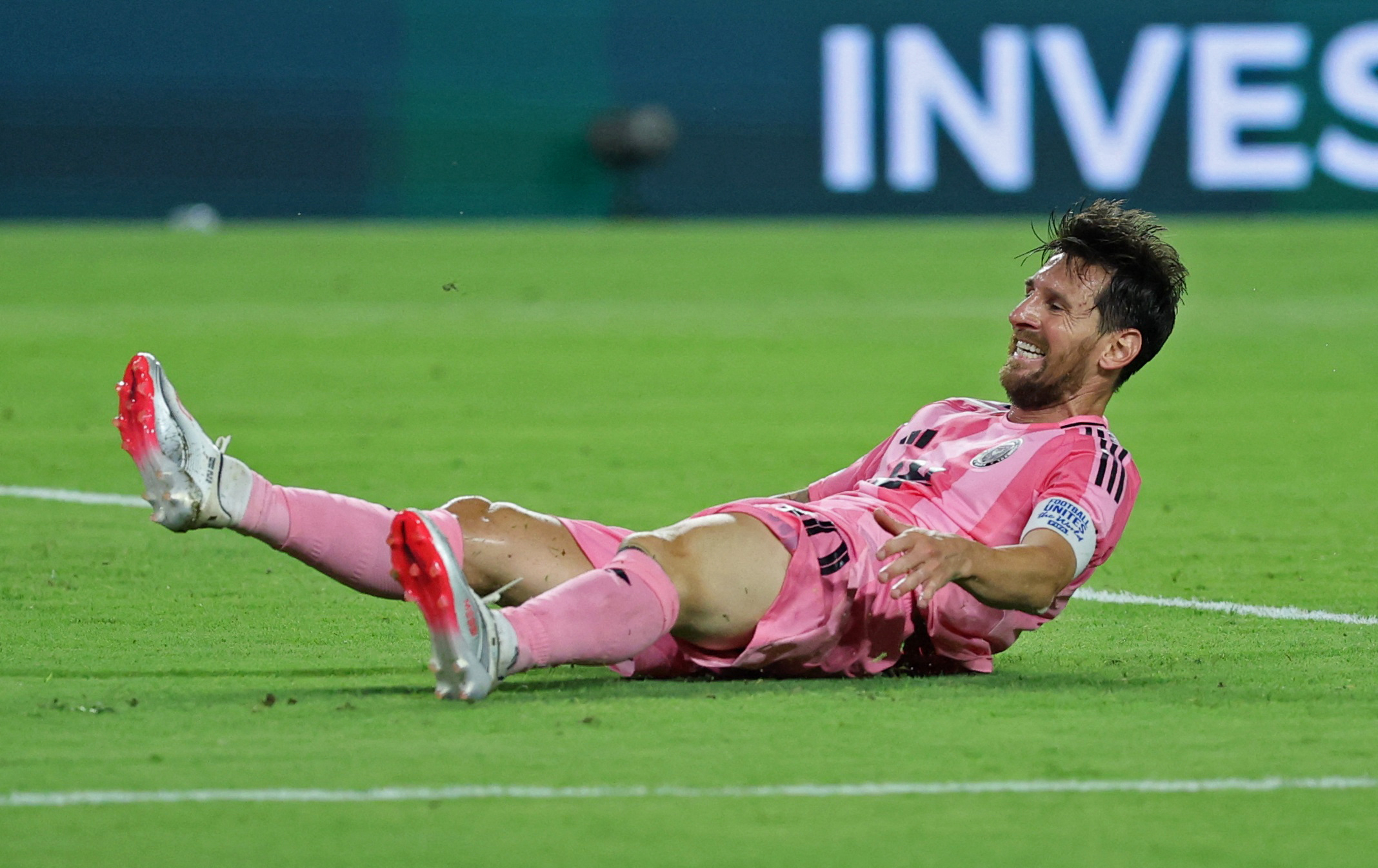 Lionel Messi lors du match entre l'Inter Miami et Palmeiras.