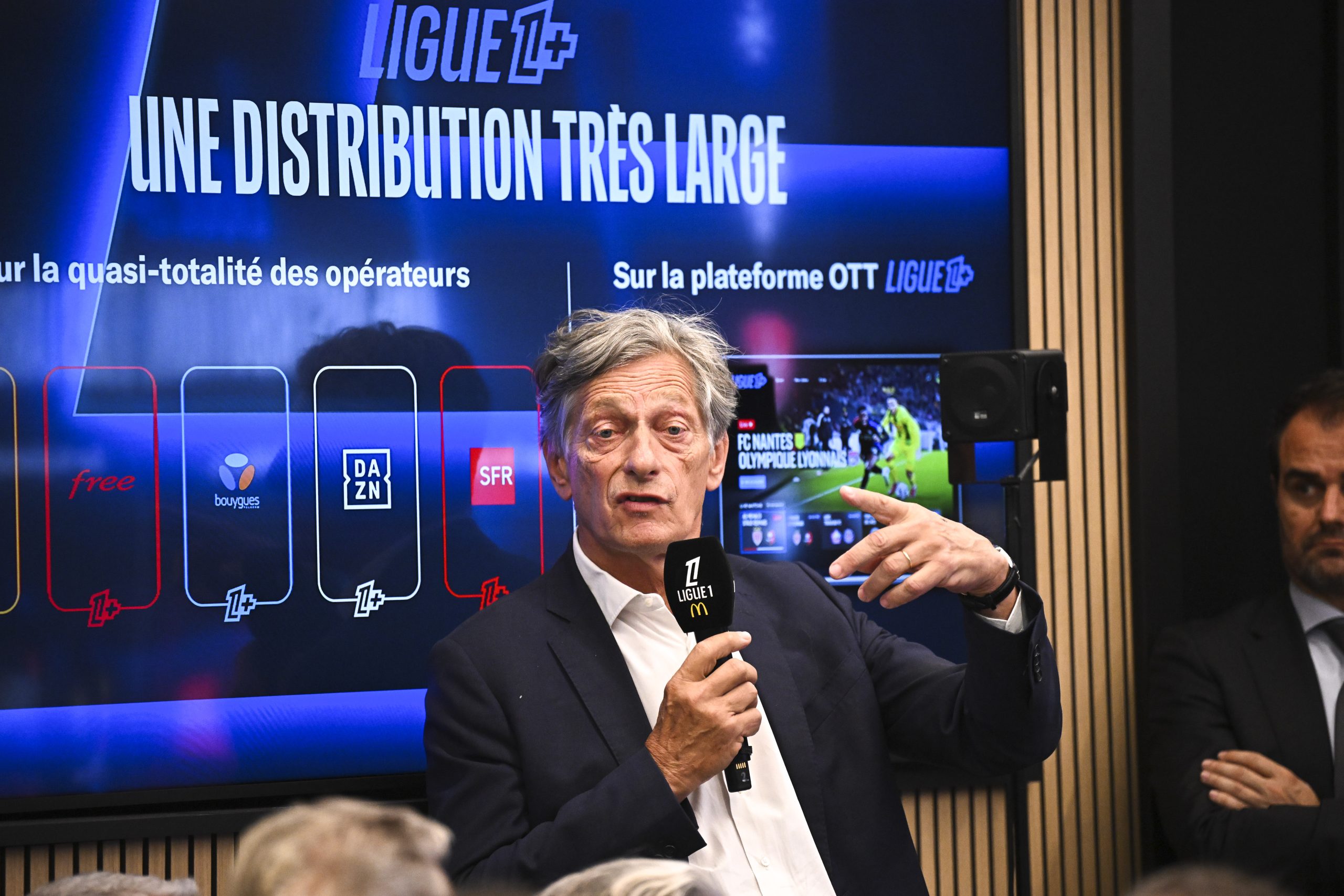 Le directeur général de LFP Média, Nicolas De Tavernost.