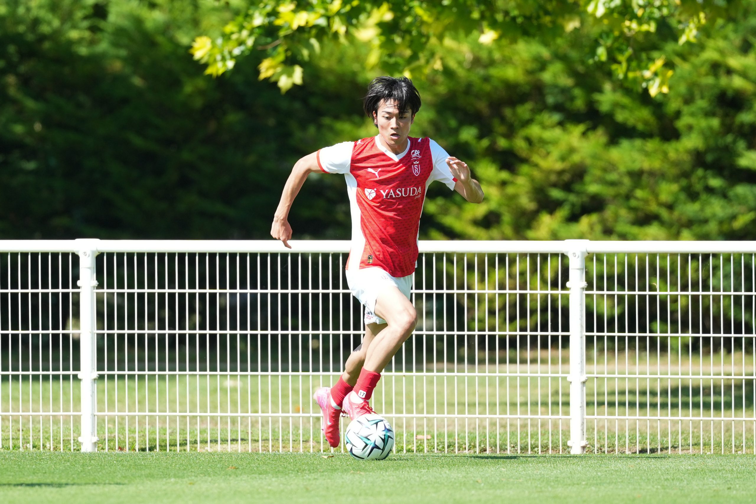 L'ailier du Stade de Reims Keito Nakamura.